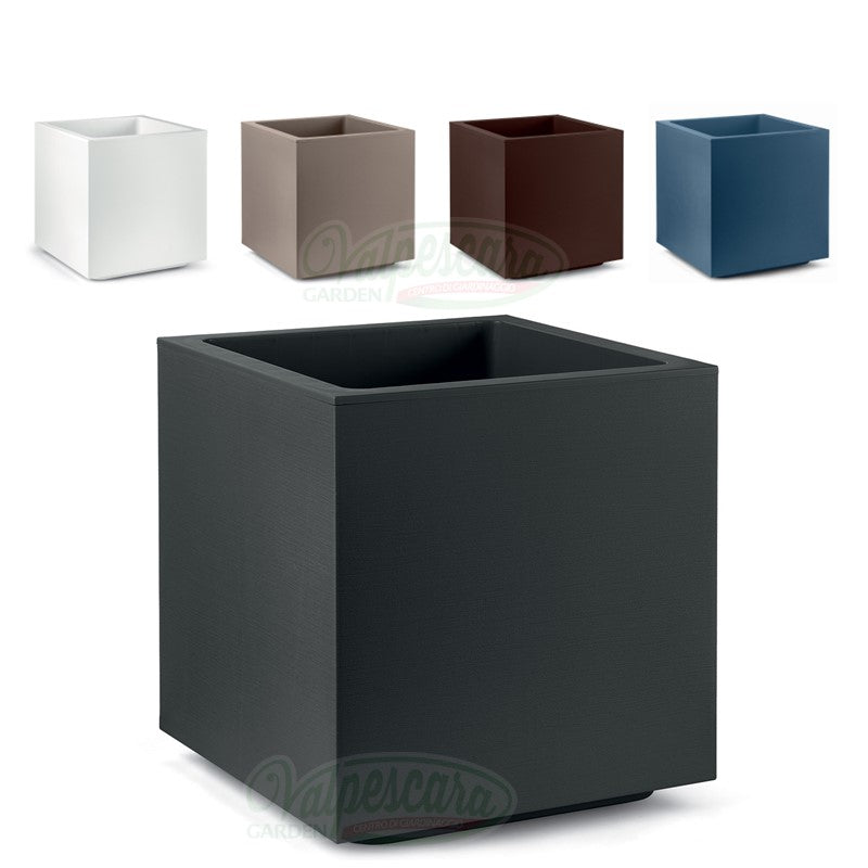Vaso Da Fiori Matuba 14L – 30x30x35 Cm, Antracite, In Plastica Riciclata - 6