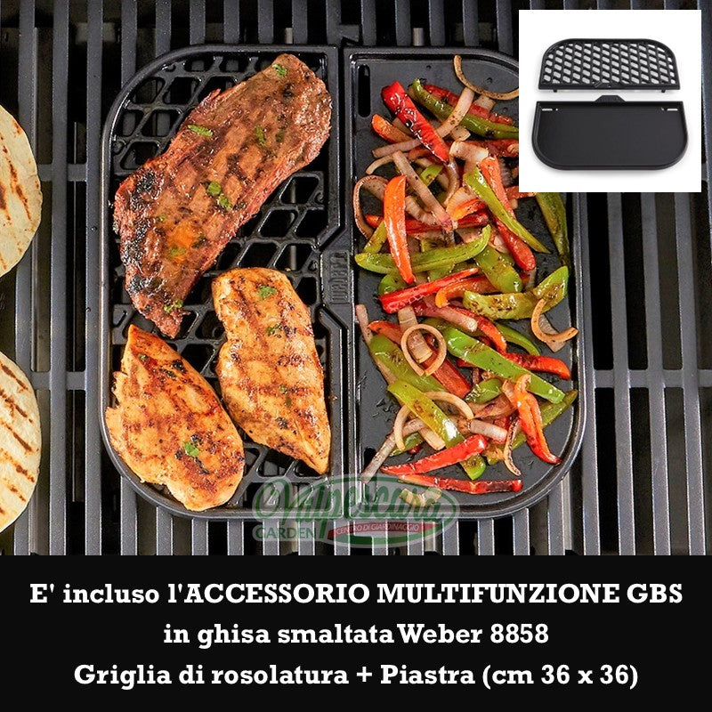 Barbecue a gas Spirit E-325 GBS con Fornello + Griglia  (46712229 + 8858)