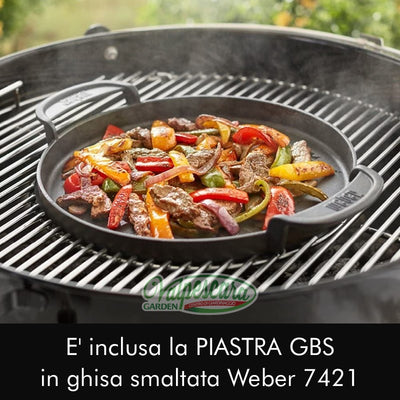 Barbecue a carbone Master Touch GBS E-5750 cm 57 + Piastra in Ghisa (14701053 + 7421)