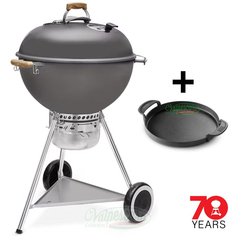Barbecue a carbone Master Touch GBS cm 57 - Kettle 70° Anniversario + Piastra (19521004 + 7421)