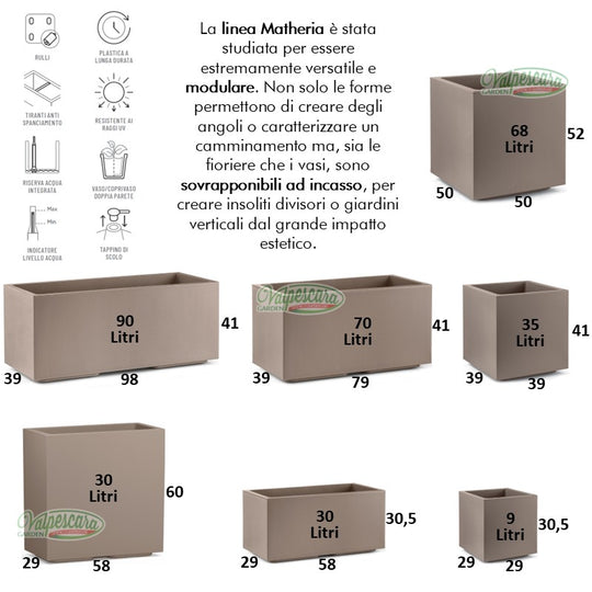 BooGardi Fioriera In Legno Di Pino Rettangolare Bianca 79x39x30 Cm - Vaso Per Interni/Esterni, Già Montata Con TNT, 4 Colori E 2 Misure - 5