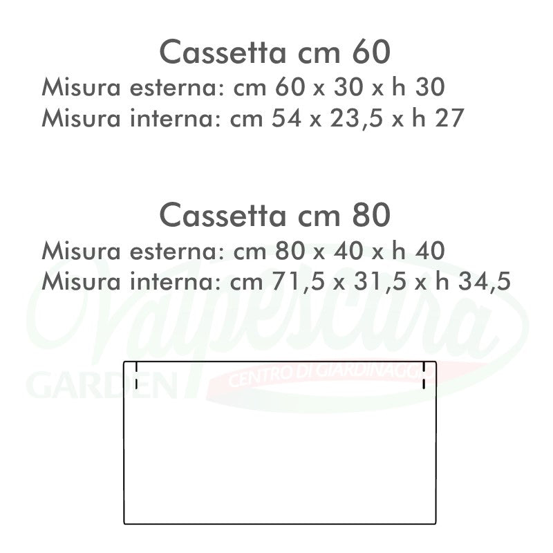 Cassetta Elegance cm 60 e 80