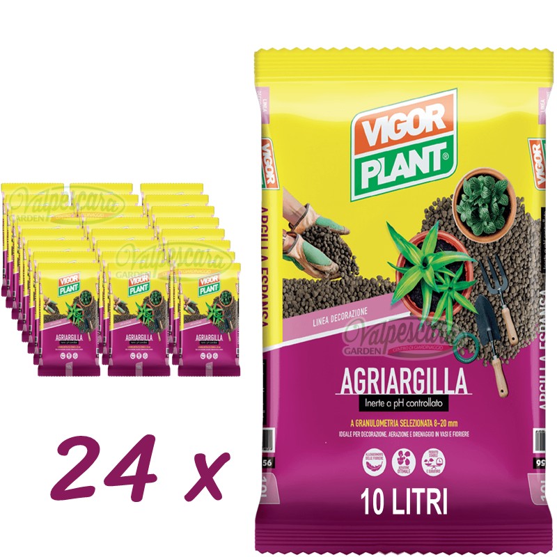 Argile Expansée EURO PLANTS VIVAI - 10L Pour Drainage Pots Et Hydroculture - PH Contrôlé, Granulométrie 8-20mm