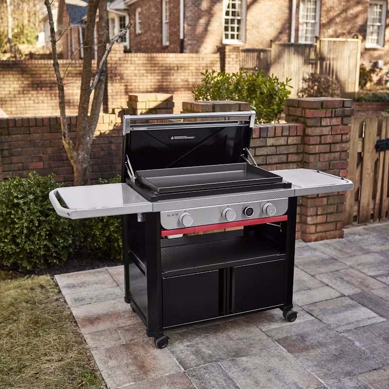 Barbecue a Gas Piastra Premium Weber Slate GPD 76 cm - 3 Bruciatori (1500246)