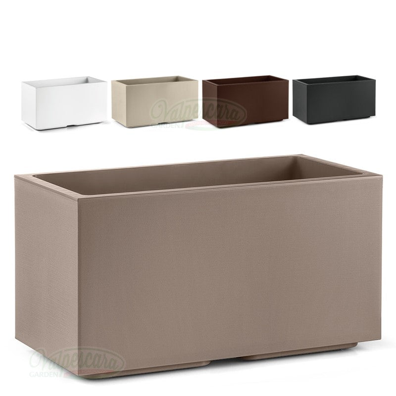 KADAX Fioriera in 2 isure e 4 varianti di colore, fioriera da balcone in plastica, con KADAX Fioriera in 2 isure e 4 varianti di colore, fioriera da balcone in plastica, con