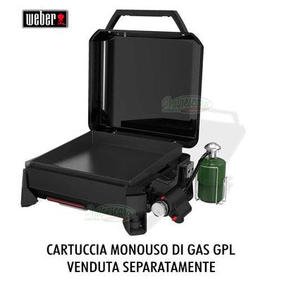 Barbecue a gas Piastra Premium Weber Slate GP 43 cm - Portatile (1500207)