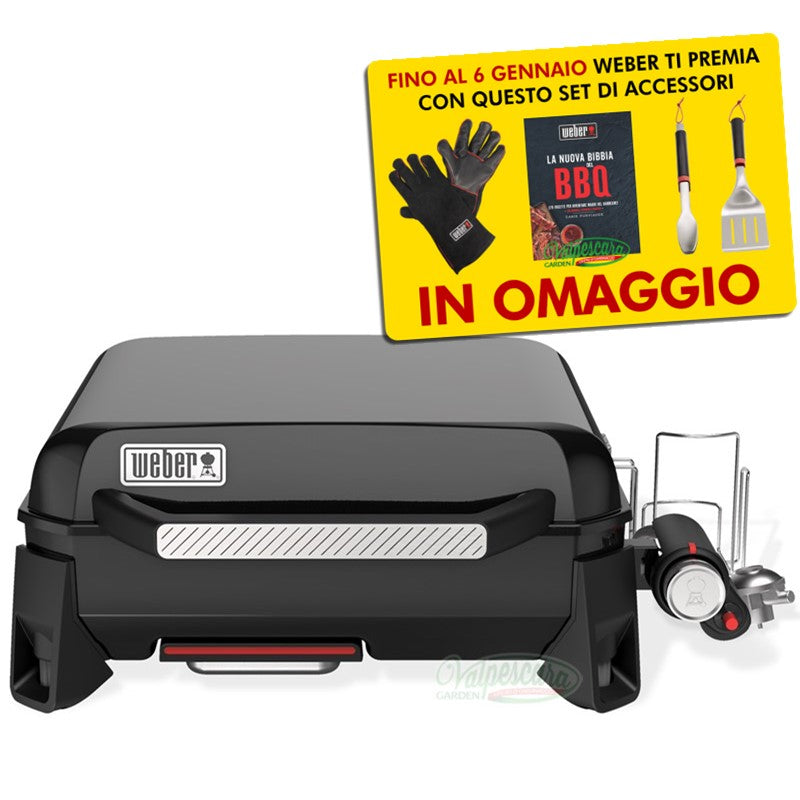 Barbecue a gas Piastra Premium Weber Slate GP 43 cm - Portatile (1500207)