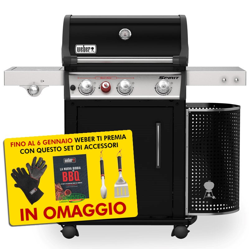 Barbecue a gas Spirit Premium EP-335 GBS con fornello (46812229)