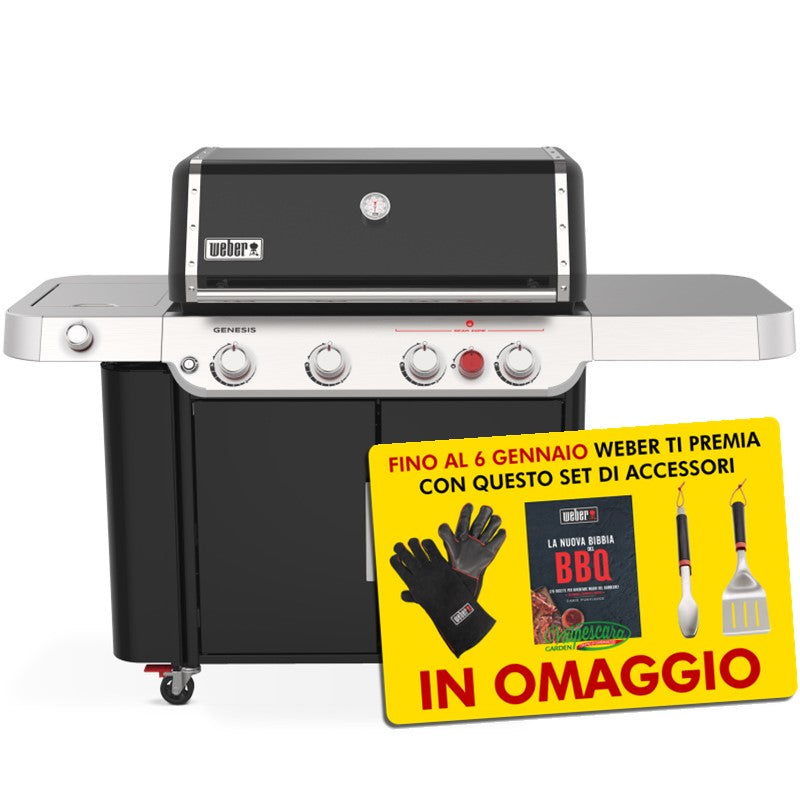 Barbecue a gas Genesis E-435 con fornello (36410029)