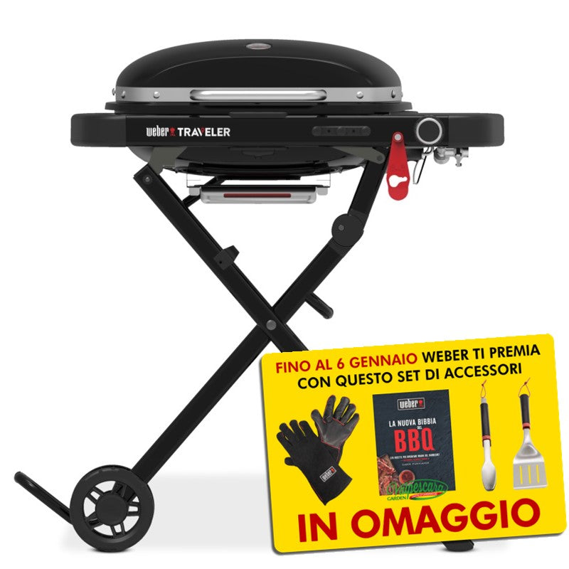 Barbecue a Gas Traveler Compact con Carrello - Portatile (1500557)