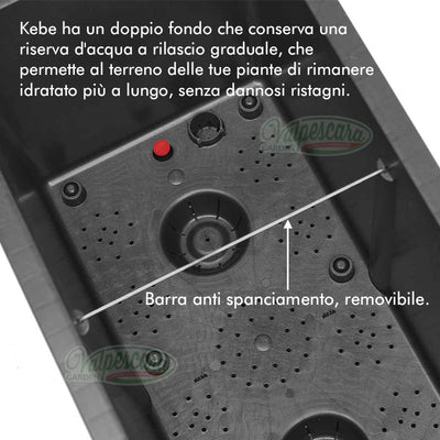 Cassetta Kebe Greener doppia parete con rotelle cm 100