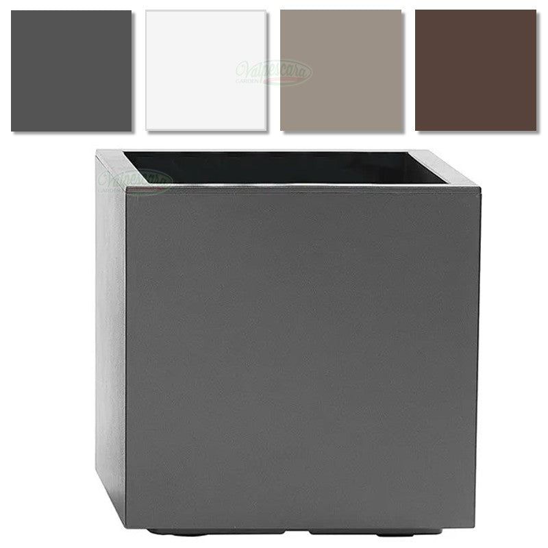 Vaso grande in plastica, 60 cm, colore nero scuro (2