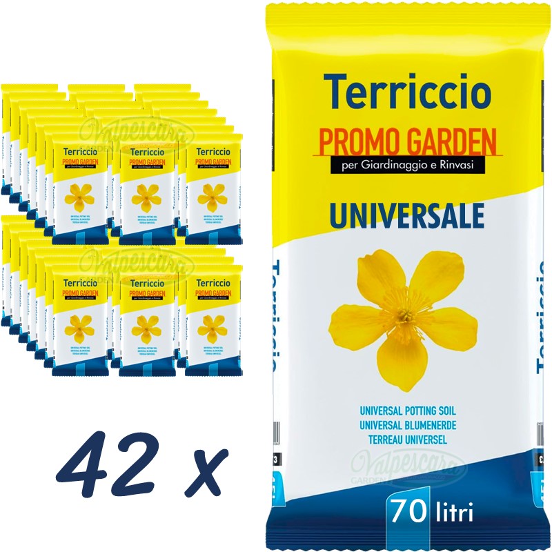 Terriccio Universale Vigorplant Promo Garden - Pedana da 42 Sacchi da 70 Litri