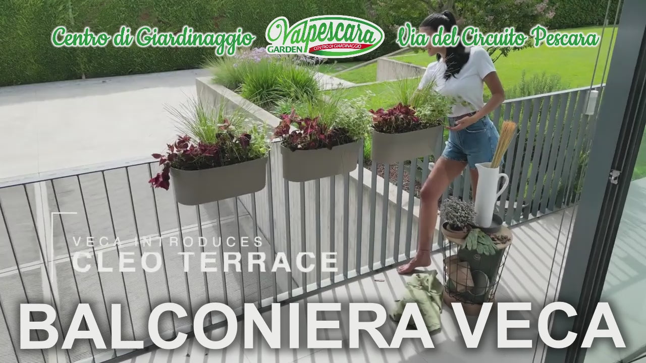 Balconiera cm 50 a Riserva d'Acqua per Ringhiera Cleo Terrace Veca