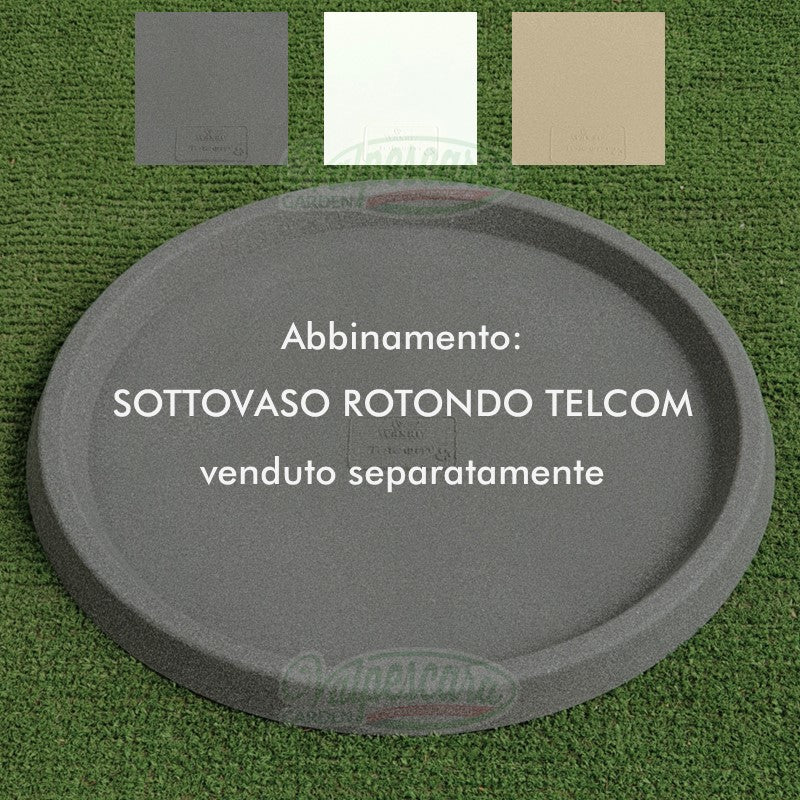 Vaso Cubo Rigato Shabby Vasar Telcom Misure 35 Colore 67-CORDA Vaso Cubo Rigato Shabby Vasar Telcom Misure 35 Colore 67-CORDA