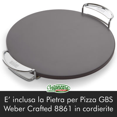 Barbecue a carbone Master Touch GBS E-5750 cm 57 Nero + Pietra Pizza GBS (14701004+8861)