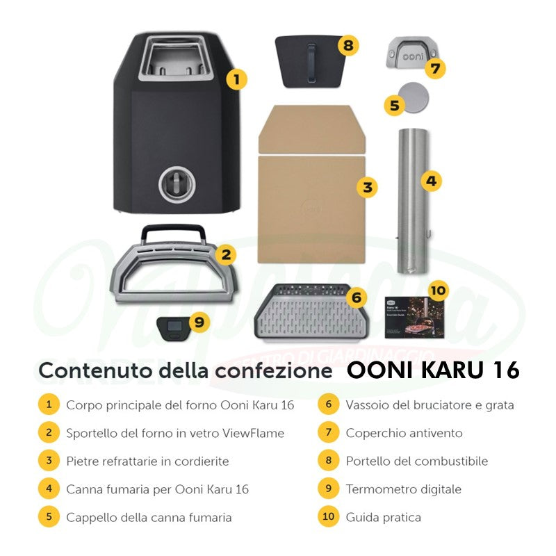 Ooni Karu 16 Forno per Pizza a legna o carbone