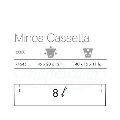 Cassetta Minos cm 45 - vari colori