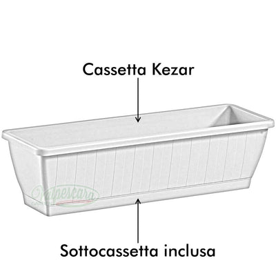 Cassetta Kezar Greener con sottocassetta cm 80
