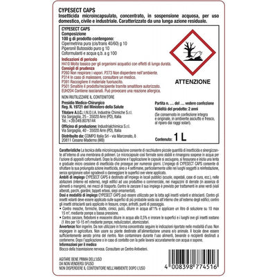 Anti-Zanzare Insetticida Concentrato Cypesect Caps 1 litro
