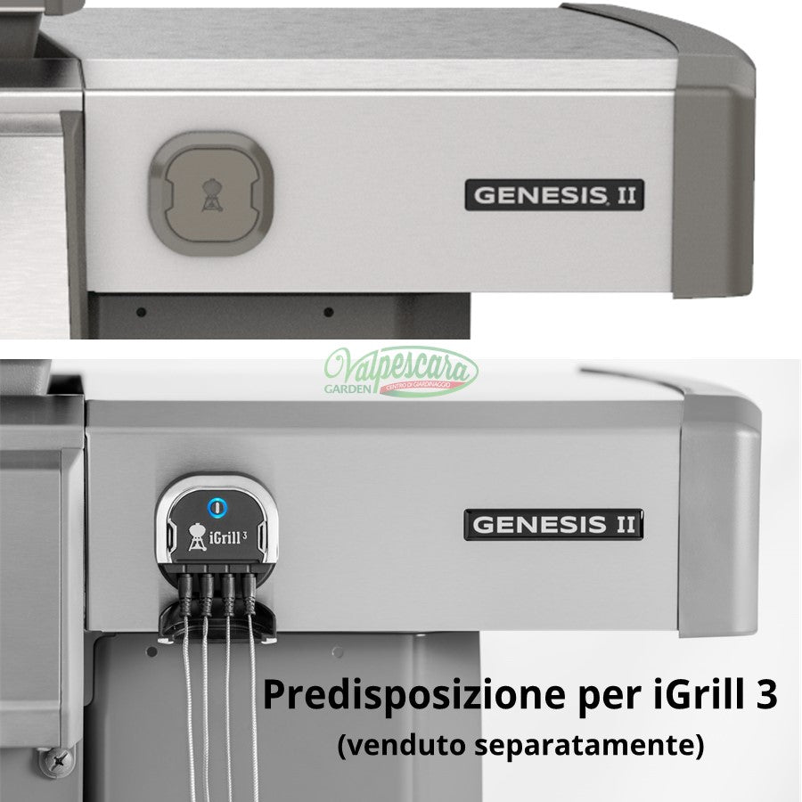 Barbecue a gas Genesis II EP-435 GBS con fornello (62016129)