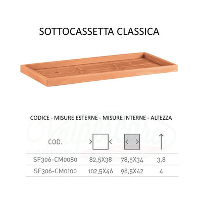 Sottocassetta Classica cm 80 e 100 - Cod. SF306