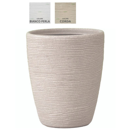 Set 3 vasi da interno 9h cm in ceramica beige