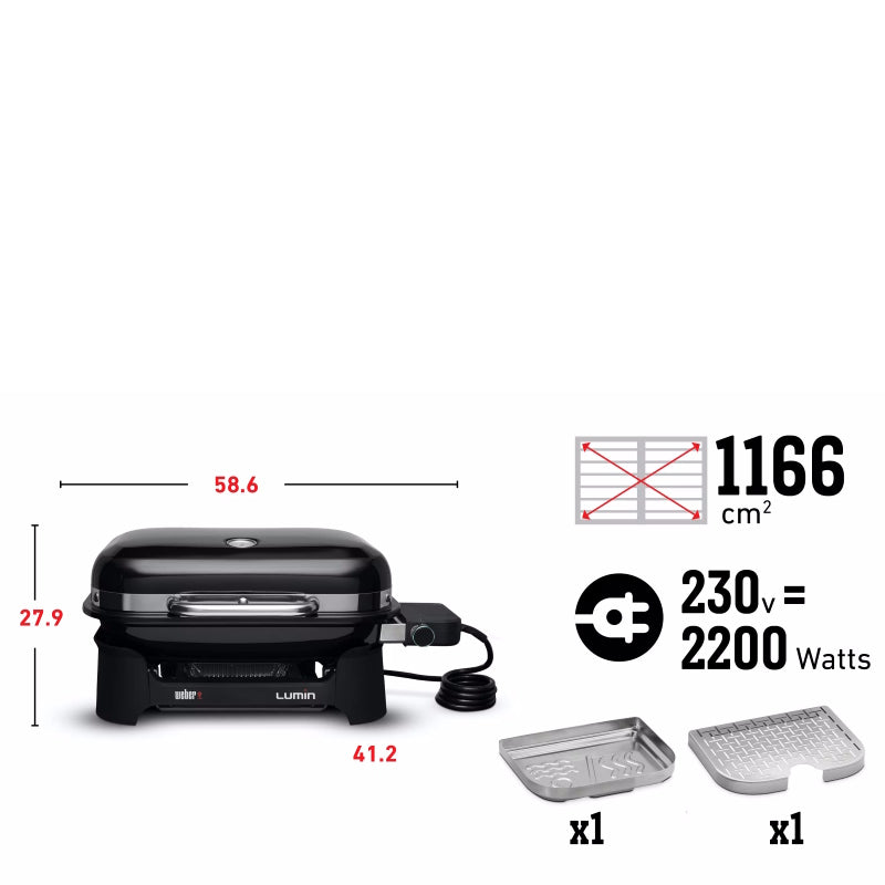 Barbecue Elettrico Lumin Compact - Nero (91010953)